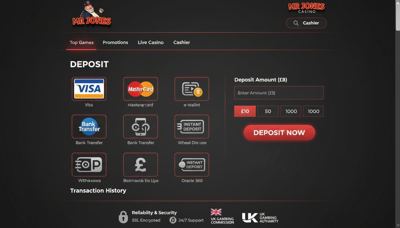 payment methods selection interface